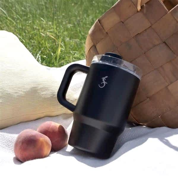 Lurch - “Big Cup” 0.8 L Mat Siyah,&nbsp;Paslanmaz&nbsp;Çelik&nbsp;Termos&nbsp;- Uzatılabilir&nbsp;Pipetli,&nbsp;Çift&nbsp;Cidarlı,&nbsp;Sızdırmaz - 270977