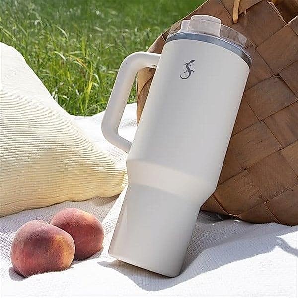 Lurch - “Big Cup” 1.2 L Fildişi,&nbsp;Paslanmaz&nbsp;Çelik&nbsp;Termos&nbsp;- Uzatılabilir&nbsp;Pipetli,&nbsp;Çift&nbsp;Cidarlı,&nbsp;Sızdırmaz - 270974