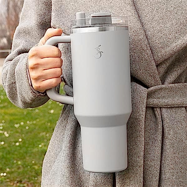 Lurch - “Big Cup” 1.2 L Granit Gri, Paslanmaz&nbsp;Çelik&nbsp;Termos&nbsp;- Uzatılabilir&nbsp;Pipetli,&nbsp;Çift&nbsp;Cidarlı,&nbsp;Sızdırmaz - 240878