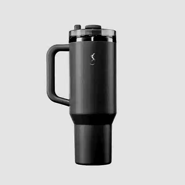 Lurch - “Big Cup” 1.2 L Granit Gri, Paslanmaz Çelik Termos - Uzatılabilir Pipetli, Çift Cidarlı, Sızdırmaz - 240878