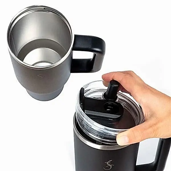 Lurch - “Big Cup” 1.2 L Lila,&nbsp;Paslanmaz&nbsp;Çelik&nbsp;Termos&nbsp;- Uzatılabilir&nbsp;Pipetli,&nbsp;Çift&nbsp;Cidarlı,&nbsp;Sızdırmaz - 270973