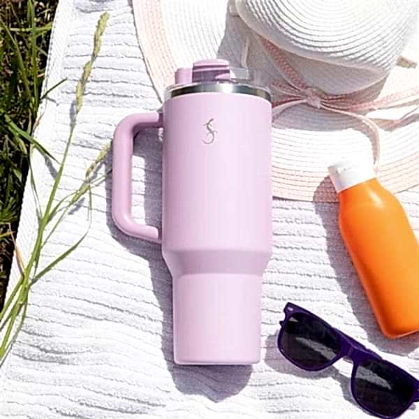 Lurch - “Big Cup” 1.2 L Lila,&nbsp;Paslanmaz&nbsp;Çelik&nbsp;Termos&nbsp;- Uzatılabilir&nbsp;Pipetli,&nbsp;Çift&nbsp;Cidarlı,&nbsp;Sızdırmaz - 270973