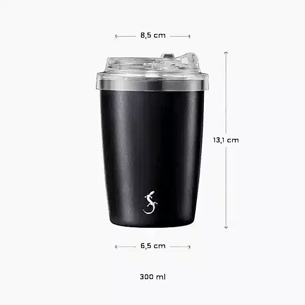 Lurch - "Coffee-To-Go" 300 ml Granit Gri, Paslanmaz Çelik Termos - Çift Cidarlı - 270985
