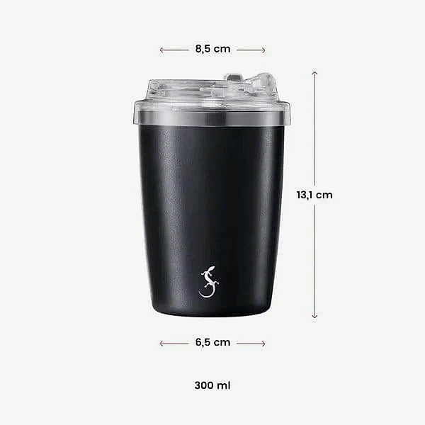 Lurch - "Coffee-To-Go" 300 ml Granit Gri, Paslanmaz Çelik Termos - Çift Cidarlı - 270985