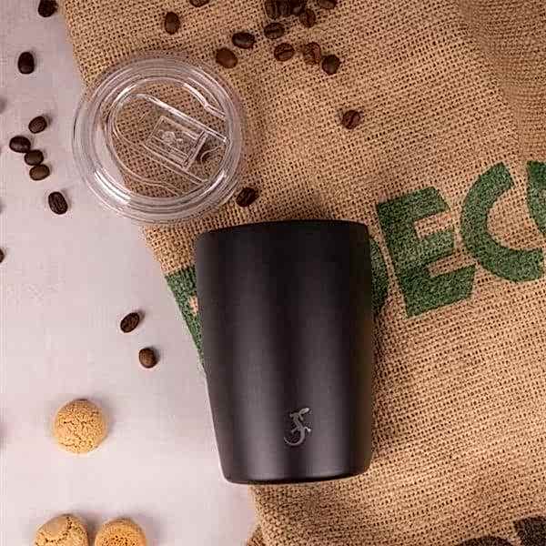 Lurch - "Coffee-To-Go" 300 ml Mat Siyah, Paslanmaz Çelik Termos - Çift Cidarlı - 270983