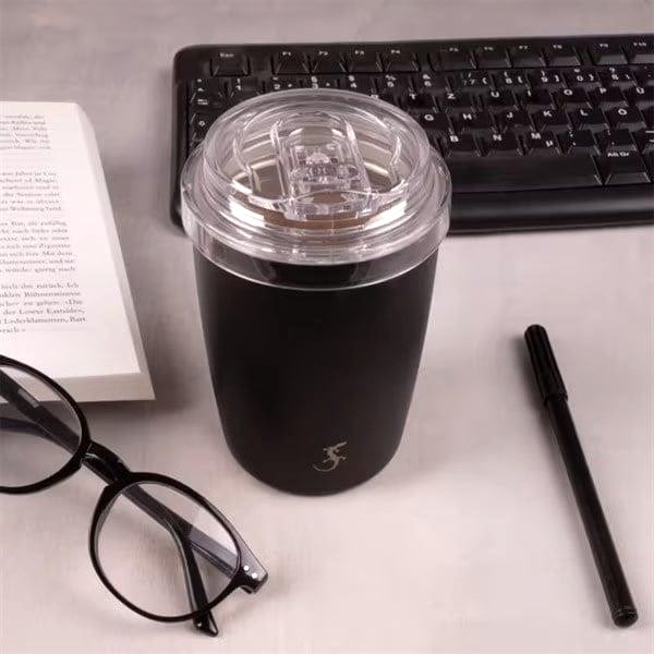 Lurch - "Coffee-To-Go" 300 ml Mat Siyah, Paslanmaz Çelik Termos - Çift Cidarlı - 270983