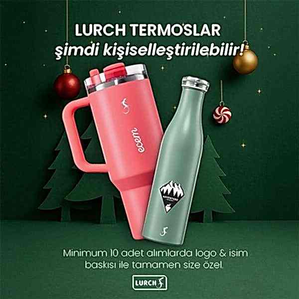Lurch - "Coffee-To-Go" 300 ml Mat Siyah, Paslanmaz Çelik Termos - Çift Cidarlı - 270983
