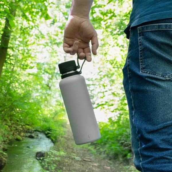 Lurch - “Outdoor” 1 L Granit Gri, Paslanmaz Çelik Termos - Çift Cidarlı, Sızdırmaz - 270982