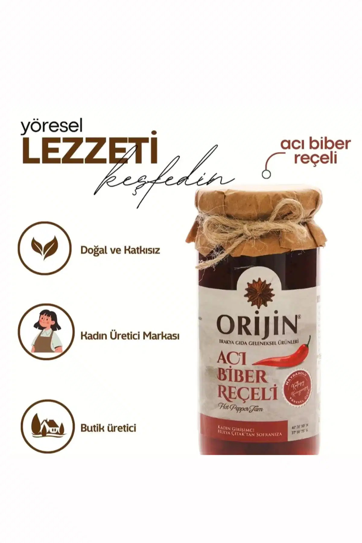 ACI BİBER REÇELİ 300 GR