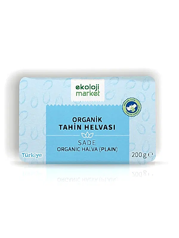 Organik Glutensiz Şekersiz Tahin Helvası Sade 200 gr