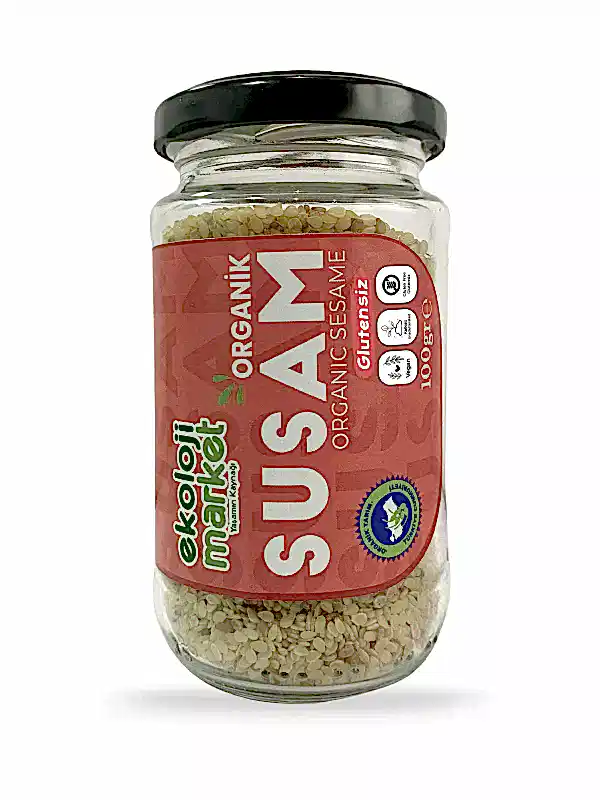 Organik Glutensiz Kavanoz Susam 100 gr