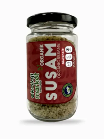 Organik Glutensiz Kavanoz Susam 100 gr