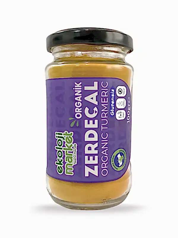 Organik Glutensiz Kavanoz Zerdeçal 100 gr